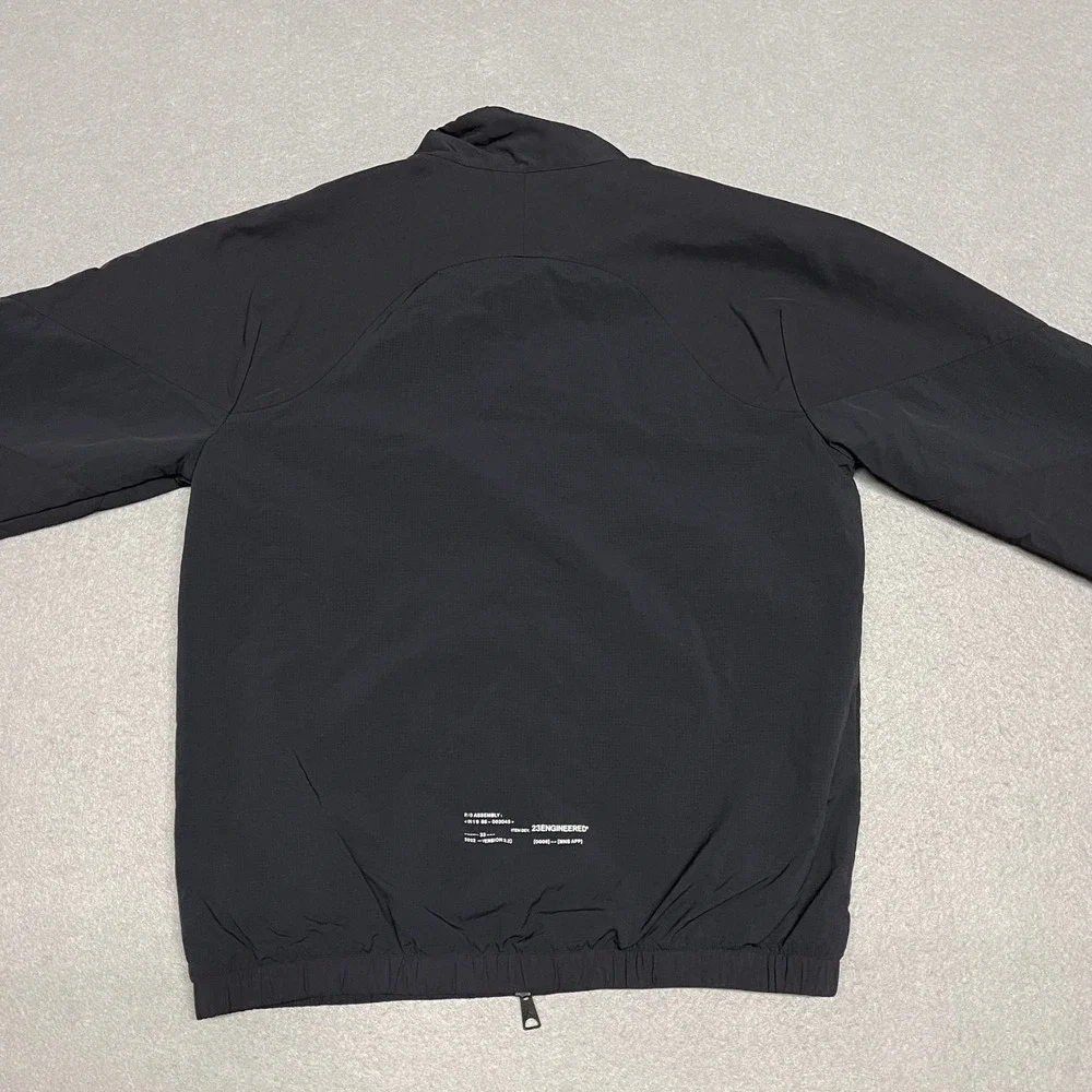 Jordan Jacket Men Medium Black 23Engineered Mesh Ripstop Windbreaker Nike SAMPLE